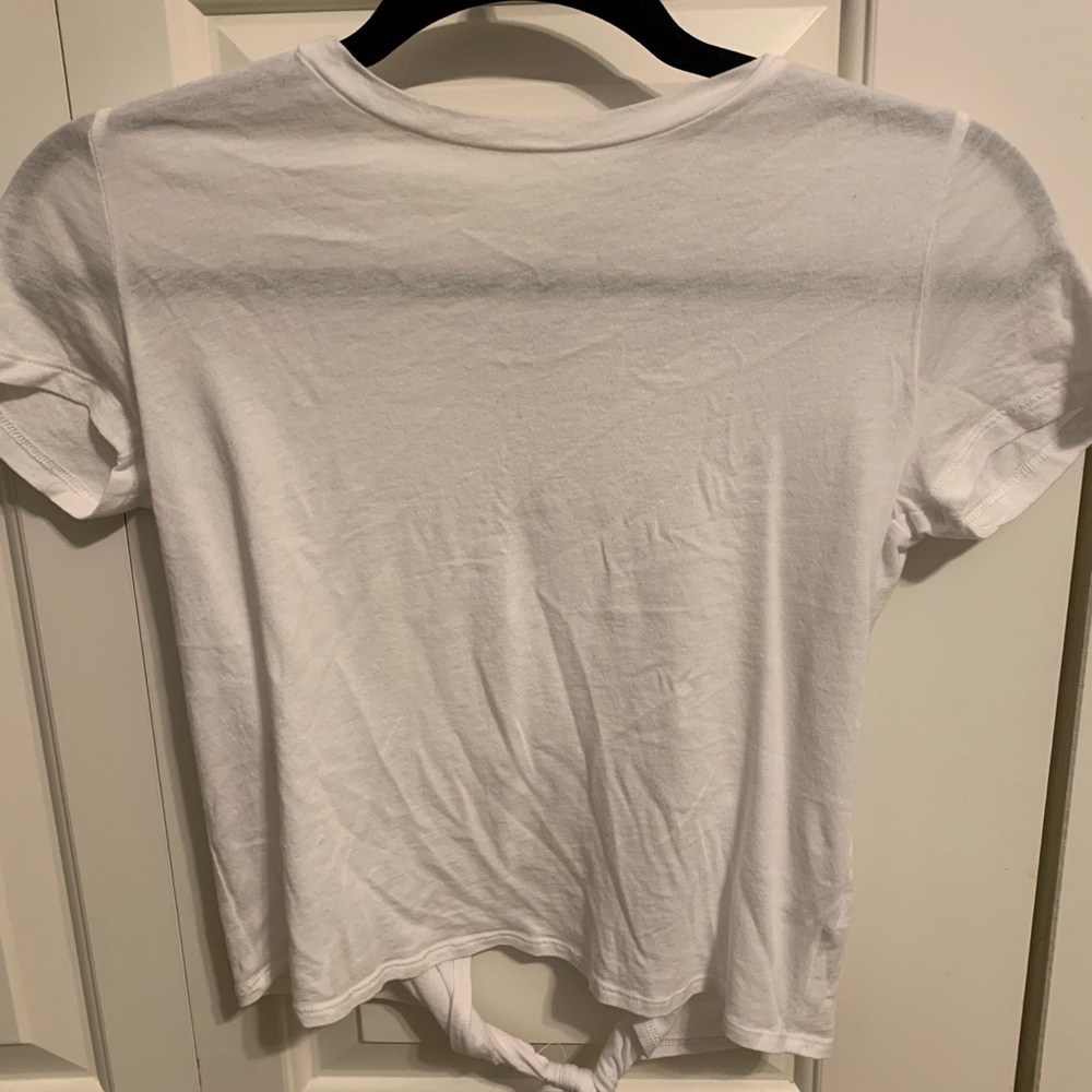 Aerie tie back cropped tee